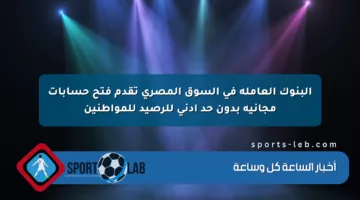 البنوك العاملة في السوق المصري تقدم فتح حسابات مجانية بدون حد أدنى للرصيد للمواطنين